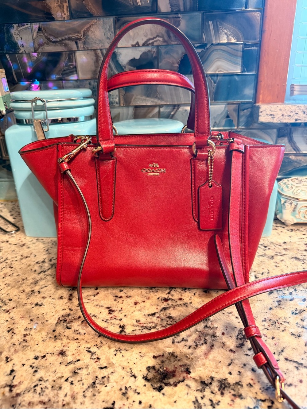 Coach Mini Crosby Carryall Satchel Tote Crossbody Bag